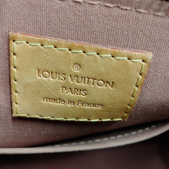 Auth Louis Vuitton Camel Brown Vernis Patent Leather 2way LV Alma BB Satchel - Picture 15 of 16